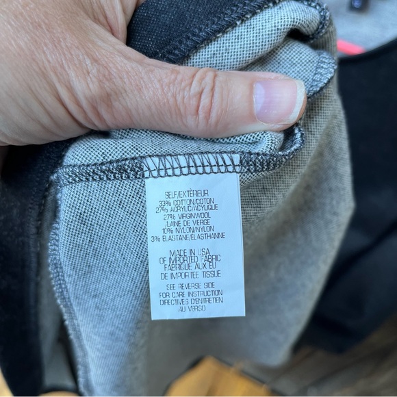 Theory Nikay Jackson Wool Blend A-Line Sleeveless Dress NWOT Dark Charcoal Sz 12 - Picture 4 of 13